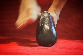 Playing with My Feet and a Dildo