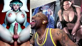 tight transgender cock princess ruto getting ass fucked while cumming on herself, ai generated