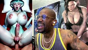 tight transgender cock princess ruto getting ass fucked while cumming on herself, ai generated