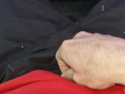 Cruising in a taxi , kicked out of the car in public for jerking off in the back seat . Shock 😲💦💦