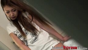 Cute Japanese nubile taped using sex toys for pleasure