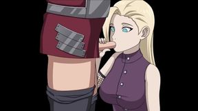 Kunoichi Ninja gets Naruto's massive cock&#x1F346; down her throat, expertly serviced in Part 117 Ino Fave Blowjob!