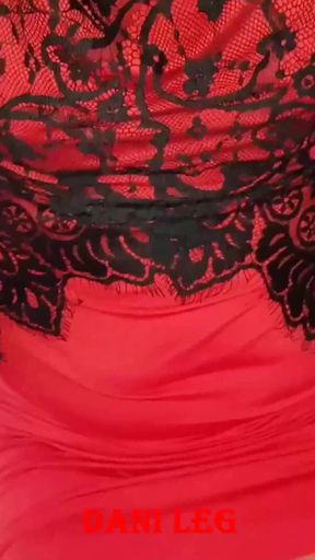 Dani Leg Is the Lady in Red