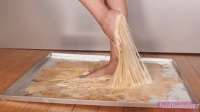 Barefoot Glue Struggle - 4K MP4