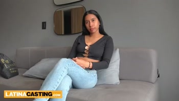 Naive Latina Teen (18+)'s Amateur Audition Turns into Wild Porn Debut