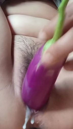 Stunning moment from &quot;Maya baby insert brinjal in pussy. Brinjal sex video nepali girl masturbating&quot;