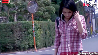 Hairy Bush Teen - Exotic Japan Girl Fucked Hard On Camera