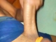 Big cock at the ready, tight balls, a spectacular cumshot reacting to my favorite videos.