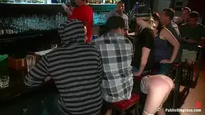 Hot Blonde Disgraced In Bar - PublicDisgrace