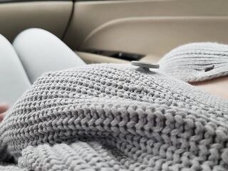 Playing with Large Natural Breasts Teen Stepsister in the Car eighteen+