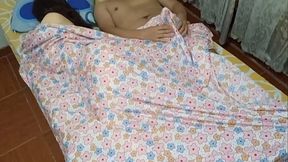 My big ass stepdaughter got the wrong bed and let me fuck her all night after her stepmom'_s party