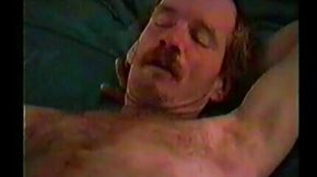 old Amateur plays with his cock