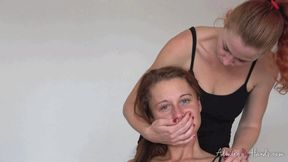 Dominatrix Veronica choke her sub Pauli (MOBILE)