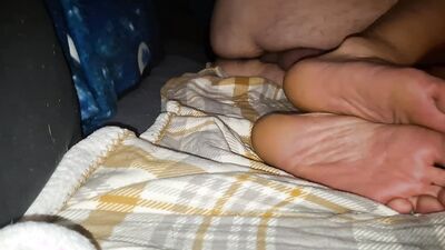 Jerking off and showing my feet