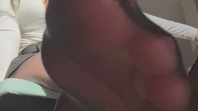 Boss Makes You Worship Her Nylon Feet