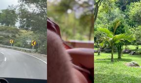 Femboy Red Gushes Wild in Forest Field Cabin Cumstorm