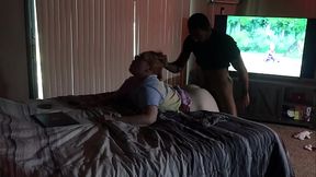 Snow bunny always ready for her BBC Jungle bunny (QUICKIE)