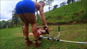 Horny in the garden - REVVING - POWER TOOL