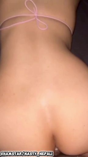 Fucked My Stepsister in Law with Condom in Doggy Until I Cum