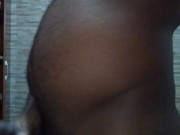 Puffed belly after bath