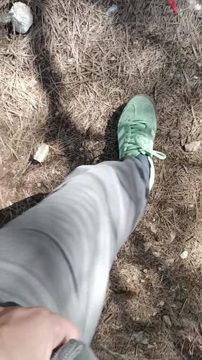 Straw in a forest in Spain