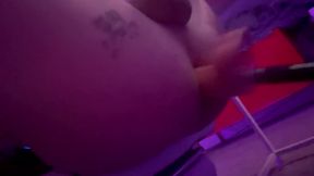 Rearranging my guts with my fuck machine