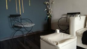 Legs crossed and feet holding stiletto heels (8)