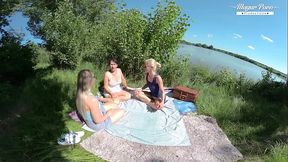 Nesty, Sissy &amp_ Diane Chrystall Outdoor Orgy With Escaped Prisoner