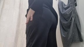 sexy farts in the public shop and latex pants