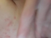 Playing in my sexy shaved boy pussy!