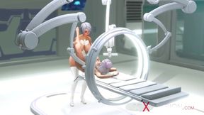 Dickgirl Android Ass Fucks Young Hottie Gushing Cum Destroyed