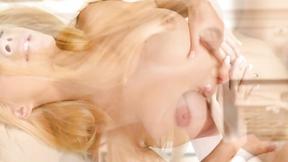 ”Blonde satisfying with an amazing body gets a sensual wakeup”