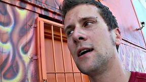 Real straight guy gets gloryhole BJ before cumming in mouth