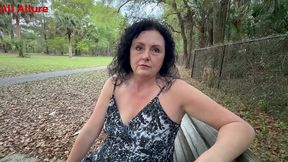 ali allure meets a stranger in the park red