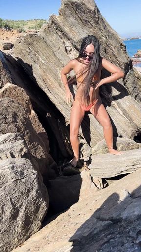 I couldn't hold it anymore… these rocks just had to take it