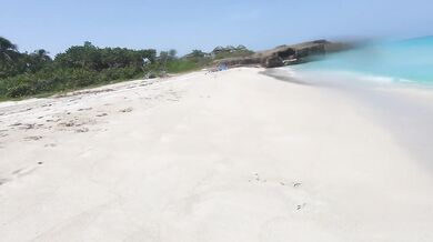 Swimming in the Atlantic Ocean in Cuba