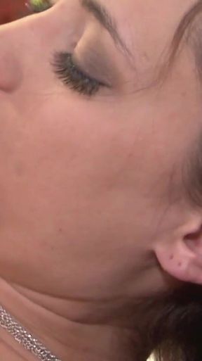 My slutty friend fucks me gently at home