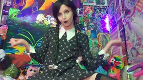 Wednesday Addams Alone In The Mansion Masturbating + Squirting