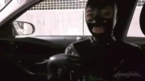 Latex fun in the parking lot - Gloomy Babe