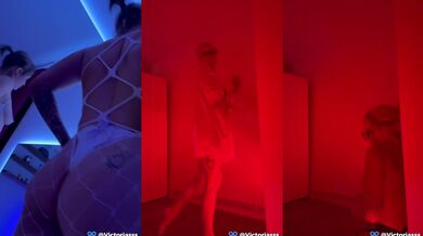 Swedish blonde tease solo POV gets sloppy wet