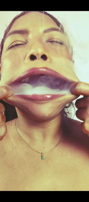 Obeying my master's orders by smoking and sucking cock