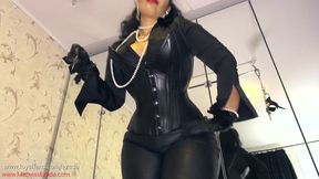 Jerk off for My leather clad ass!