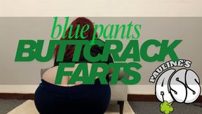 blue pants buttcrack farts mp4