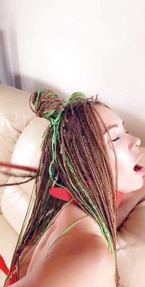 PETITE BABE WAS PUT ON A LEASH AND FUCKED IN THE ASS UNTIL HER ASSHOLE WAS FILLED WITH CUM