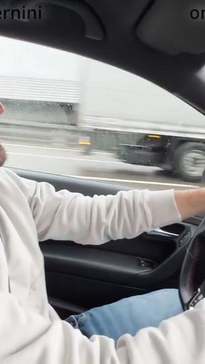 almost crashed the car when I jerked him off and tortured him after his orgasm   Clip 3