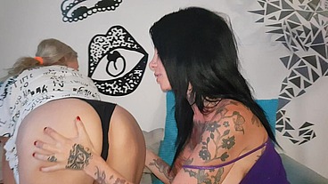 Oh boy.. I cant even sit on the sofa in peace without this CRAZY WOMAN - Megan Inky - trying to fuck and suck every inch of me!!