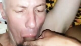Old Pig Drinks Piss from Young Amateur Cock 2