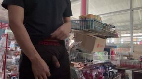 Jerk off in Shop Cum