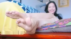 Young Asian Beauty’s Soft Feet – Irresistibly Sensual Teasingly Bare