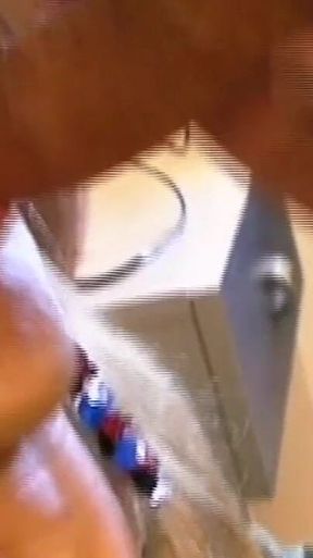 The Trans Masturbates on the Bed Then He Comes and Sticks It in Her Ass
